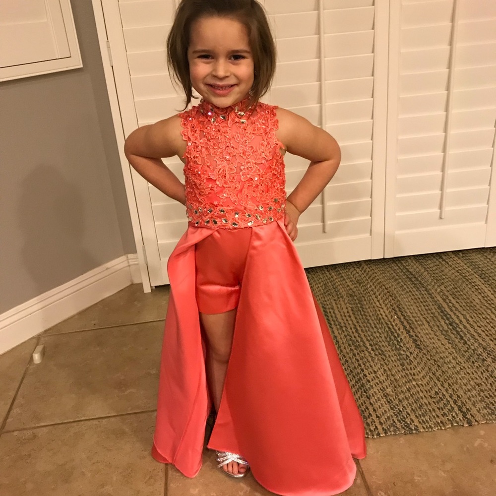Girls pageant fun fashion dress/romper
